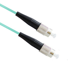 Duplex PVC LSZH 1.0m Optical Fiber Patch Cable MM  LC/UPC-FC/UPC 2.0mm OM3