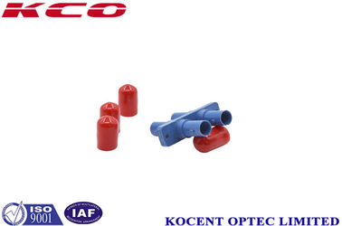 Red Fiber Optic Coupler ST / AUPC With Dust Cap Duplex For Industrial