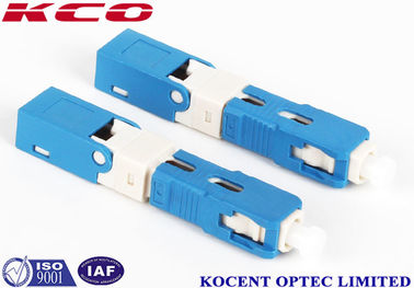 blue SC /UPC Fiber Optic Fast Connector 2.0mm 3.0mm FTTX Solution Product