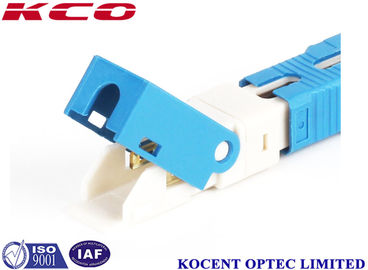 blue SC /UPC Fiber Optic Fast Connector 2.0mm 3.0mm FTTX Solution Product