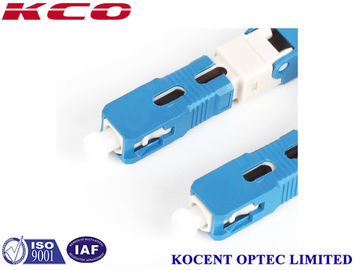 blue SC /UPC Fiber Optic Fast Connector 2.0mm 3.0mm FTTX Solution Product