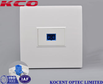 Lightweight Fiber Optic Terminal Box SC / UPC Simplex End User Home Socket Face Plate