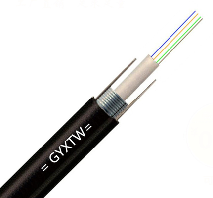 Multimode OM2 50/125 2 4 6 8 12 cores GYXTW 7.0mm Central Loose Tube Outdoor Fiber Optic Cable