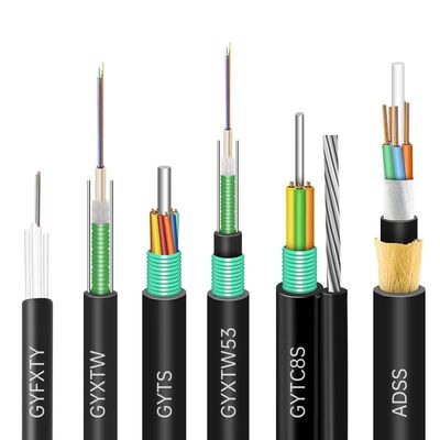 All Dielectric 24fo 48fo 96fo Single Mode Optical Fiber Outdoor Cable ADSS