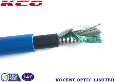 MGTSV Mining Optical Fiber Cable 2km ~ 3km Each Roll Outdoor With Blue Color