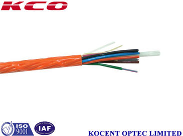 12 Core Optical Fiber Cable Single Mode PE Material For Indoor / Outdoor