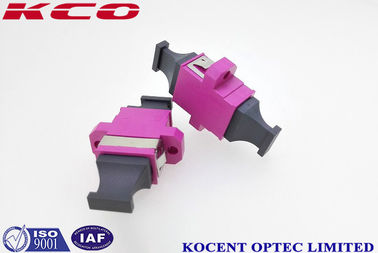 MPO MTP Optical Fiber Adapter Coupler Violet Color Female - Female With Plastic Material