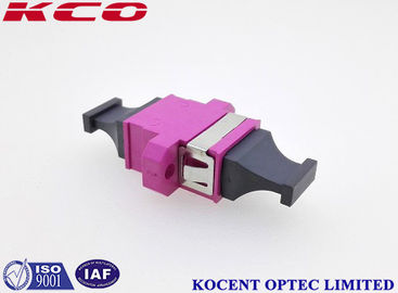 MPO MTP Optical Fiber Adapter Coupler Violet Color Female - Female With Plastic Material