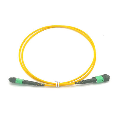 8F Single Mode SMF G657A1 3.0mm MPO MTP Female Optical Fiber Trunk Cable 3m 5m 10m Type A
