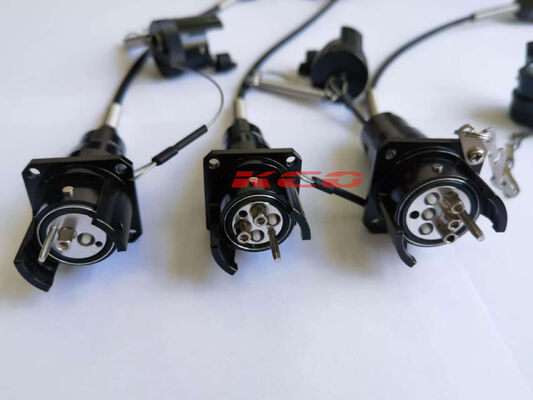 4 Cores YZC04P Water-proof IP67 Tactical Fiber Optical Male Connector Patch Cord 5.0mm TPU