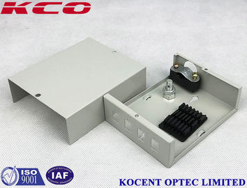Indoor Wallmount Fiber Optic Terminal Box 4 Port Fullload Mini Size With SC/UPC Adapter
