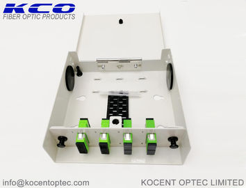 8 Core Fiber Optic Terminal Box FTB OTB Wallmount FTTH SC/APC Duplex Steel Tape