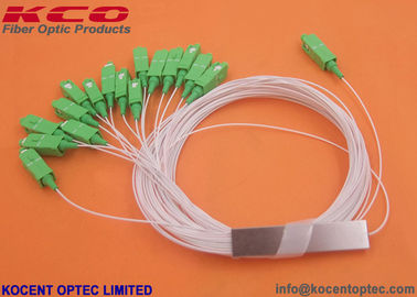 Blockless Type Optic Fiber PLC Splitter 1x16 High Strength With SC/APC Adapter