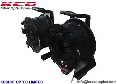 Rooling Car Drum Field Fiber Optic Patch Cord Cable Reel 7.0mm TPU LSZH 2 Core 4 Fiber