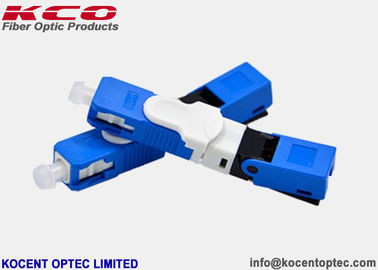 UPC Blue Fiber Optic Fast Connector OFC Single Mode SM ESC250D 0.2dB Insertion Loss