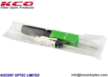 Hot Melt Splice On Fiber Optic Fast Connector SC/APC Green Color 0.2dB Insertion Loss