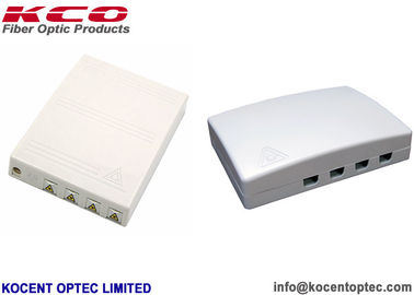 4 Port Indoor Optical Termination Box 4 Core Fiber Optic Faceplate KCO-FTB-04M