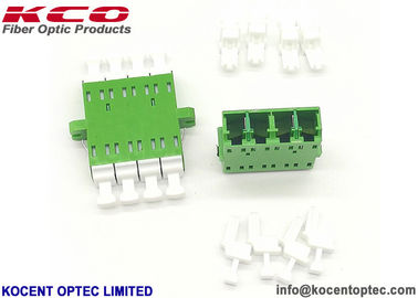 LC / APC Quad Fiber Optic Adapter Coupler Insertion Loss 0.2dB Plastic Material