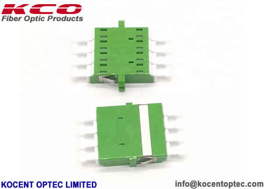 LC / APC Quad Fiber Optic Adapter Coupler Insertion Loss 0.2dB Plastic Material