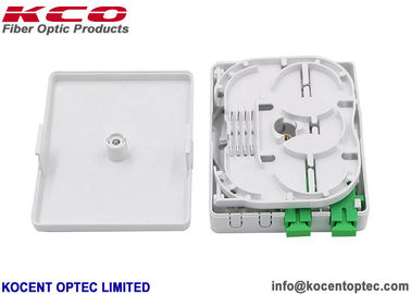 Indoor ABS PC Material Fiber Optic Terminal Box with 2 Fibers Capacity for FTTH Applications