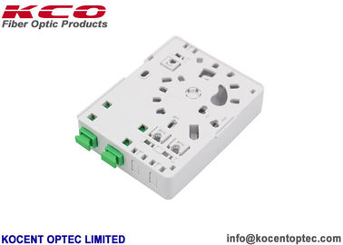OTB Socket Indoor Optical Fiber Termination Box KCO-FTB-02W Faceplate SC/APC ABS PC Material