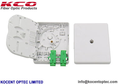 2 Fibers IP-45 Indoor Fiber Optic Terminal Box Wall Mount FTB for FTTH Applications