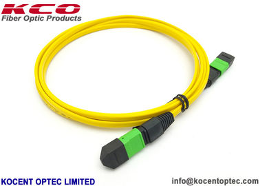 LSZH Yellow MPO MTP Patch Cord 8 Core 12 Fiber Single Mode G657A2 Customized Length