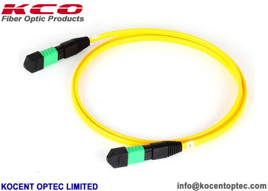 LSZH Yellow MPO MTP Patch Cord 8 Core 12 Fiber Single Mode G657A2 Customized Length