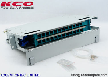 Steel 24FO Fiber Optic Distribution Box 24 Core 19'' Fiber Terminal Patch Panel