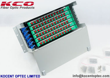 FC SC LC Patch Panel Fiber Optic Terminal Box 72 Core Rack Mount ODF Unit