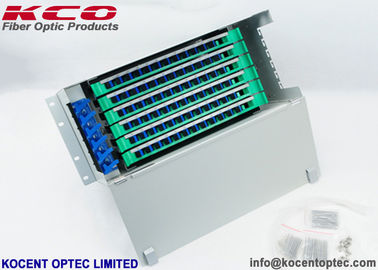 FC SC LC Patch Panel Fiber Optic Terminal Box 72 Core Rack Mount ODF Unit