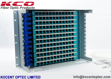 19'' Fiber Optic Distribution Box 144 Core ODF Unit / 144fo Patch Panel For Cabinet