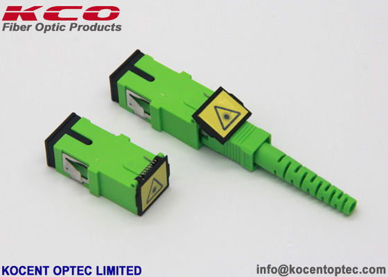 SC/APC Auto-shutter Non Flange Fiber Optic Adapter Singlemode Coupler