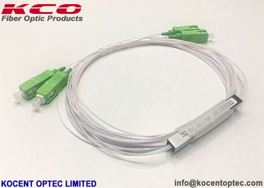 LSZH Jacket Fiber Optic Splitter , 2x2 Optical Fiber Splitter 900um 1.5m Length