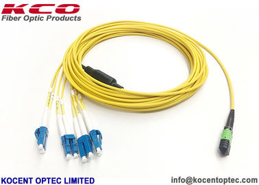 MPO/APC - LC/UPC 8fo Fiber Optic Patch Cord SM G657A LSZH Cover Customized