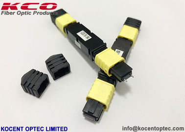 Elite Optical MPO MTP Patch Cord Attenuator Plastic 8 12 24 Core 5dB Yellow Color