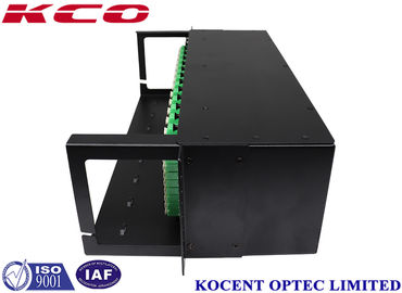 2*16 PLC Splitter LC/APC 3U Fiber Optic Splitter Patch Panel Rack Mountable Chassis ODF