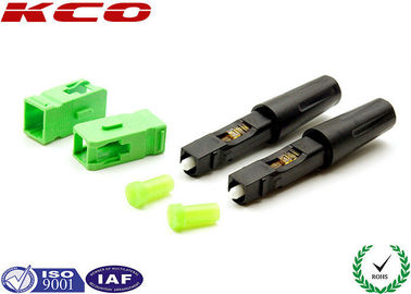 Fiber Optic Field Quick Assembly Connector SC / APC High Efficiency For 3.0 MM Cables