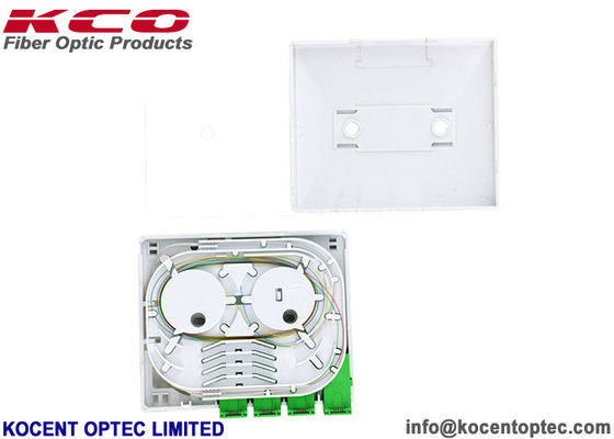 Wallmount FTTH SC/UPC 4core Fibre Optic Terminal Box Roset Socket Faceplate