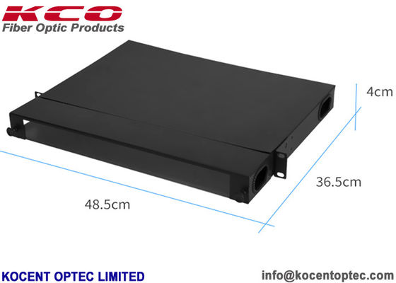 High Density 96fo 96core 19'' 1U OM3 OM4 MPO MTP Fiber Optic Patch Panel
