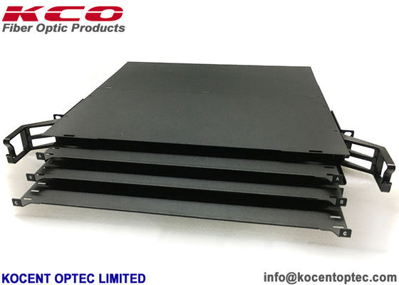 LC/APC 1U 144cores Optica Fibra MPO MTP Rack Mount Patch Panel