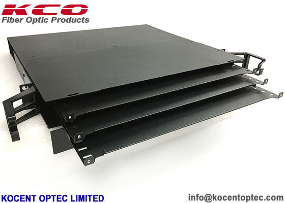 LC/APC 1U 144cores Optica Fibra MPO MTP Rack Mount Patch Panel