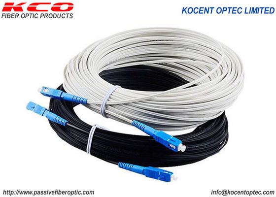 Indoor G657A Indoor Optical Fiber FTTH Drop Cable Patch Cord 1 2 4 Cores LSZH