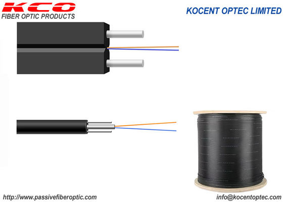 1fo 2fo 4fo Outdoor KFRP FRP FTTH Drop Fibre Optics Cable LSZH PVC