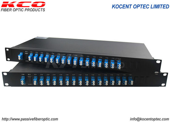 Dual Fiber 16CH 18CH Chanel Mux Demux CWDM DWDM FWDM CCWDM Optical Fiber xWDM