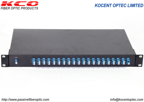 19'' Patch Panel Passive Optical DWDM 40CH Single Fiber For 3G 4G 5G Networks