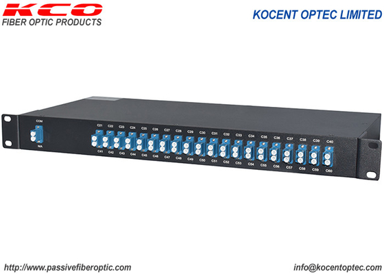 Mux Demux Fiber Optic Dwdm LC UPC 19in 1U Passive Optical DWDM