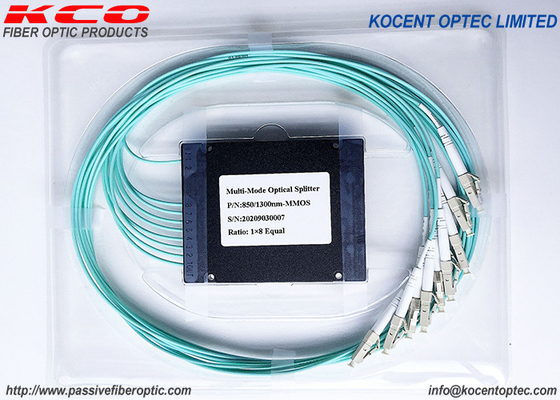 MM OM2 OM3 OM4 Fiber Optic Multimode Splitter 1*8 1*4 1*16 1*2 ABS Box Type