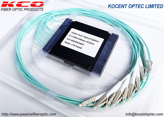 Multimode OM3 Fiber Optical Coupler Splitter 1*2 1*4 1*8  SC LC FC ST Connector