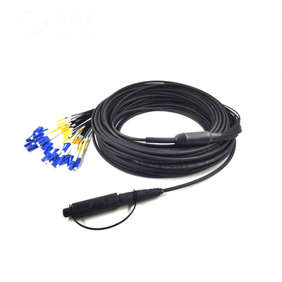 FTTA MPO MTP Outdoor Waterproof Fiber Optic Patch Cord MPO to SC Hardened